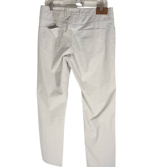 Peter Millar Light Gray Straight-Leg Pants size 34 waist 28" inseam - Picture 3 of 9